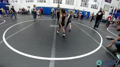 43 lbs Rr Rnd 2 - Preslie Dickerson, Clinton Youth Wrestling vs Yasmin Guardiola, Tonkawa Takedown Club