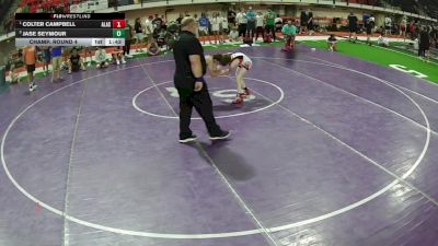 96 lbs Champ. Round 4 - Colter Campbell, Alaska vs Jase Seymour