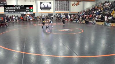 54 lbs Cons. Round 3 - Ryder Neve, VS Viking Wrestling Club vs Lucas Blackford, Springville Gold Medal Wrestli