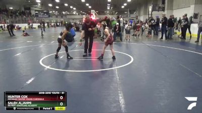 61 lbs Cons. Round 2 - Hunter Cox, Michigan Center Young Cardinals vs Saleh Aljahmi, Detroit Grappling Academy