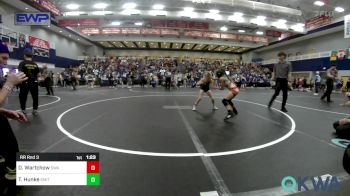 62-67 lbs Rr Rnd 3 - Delanie Wartchow, Shelton Wrestling Academy vs Taygan Hunke, Smith Wrestling Academy