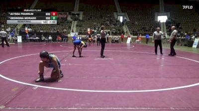 1-5A 132 Semifinal - Alyssa Franklin, Northside High School vs Georgina Morado, Beauregard HS