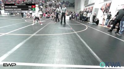 46 lbs Consolation - Roland Beisel, Team Tulsa Wrestling Club vs Emerson Williams, Collinsville Cardinal Youth Wrestling