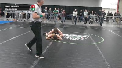113 lbs Consi Of 64 #1 - Daniel Brown Jr, IN vs Cooper Smith, KS