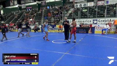 110 lbs Semifinal - Cruz Little, VA vs Henry Scott McDoniel, AR