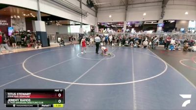 75 lbs Quarterfinal - Jeremy Ramos, El Paso Enforcers Wrestling Club vs Titus Stewart, Steve Page Grappling