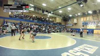 130lbs Cons. Round 4 - Karina Quebrado, Kentwood (Girls) vs Ada Cyr, Century (Girls)