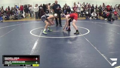 116 lbs Champ. Round 2 - Maxwell Krug, Roseville Eagles WC vs Collin Assenmacher, Monroe WC