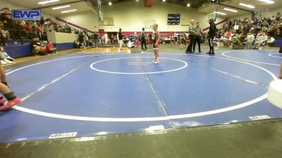 55-57 lbs Final - Bryton Mason, Cowboy Wrestling Club vs Lillian Shuemake, Viking Wrestling Club