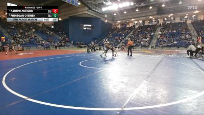 126 lbs 3rd Place Match - Carter Chunko, Saucon Valley vs Finnegan O`Brien, Blair Academy