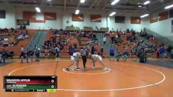 157 lbs Cons. Round 3 - Luc Busdeker, Columbian (Tiffin) vs Brandon Applin, Cambridge