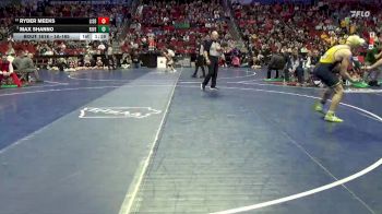 1A-165 lbs 7th Place Match - Ryder Meeks, Lisbon vs Max Shanno, Riverside, Oakland