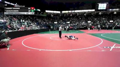 128 lbs Champ. Round 1 - Jacklyn Dreps, JRP1 vs Aubrey Wagner, URB2
