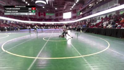144 lbs Champ. Round 1 - Xyler Coleman, Meridian vs Owen Cutler, Eagle