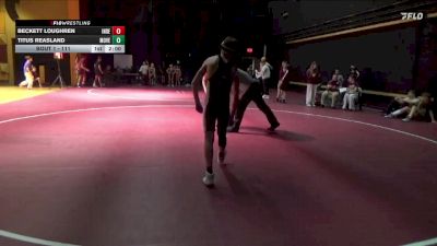 111 lbs 1st Place Match - Beckett Loughren, Independence vs Titus Reasland, Mount Vernon