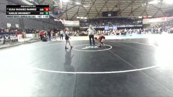 Girls 4A 145 lbs Quarterfinal - Karlee Brummett, Spanaway Lake (Girls) vs Elisa Vasquez Ramirez, Kamiakin (Girls)