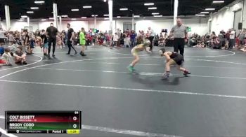 64 lbs Round 3 (8 Team) - Brody Codd, Headhunters vs Colt Bissett, Quest Wrestling