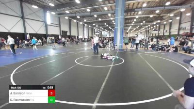 54 lbs Quarterfinal - Grayson Rasmussen, The Rock Of Redmond vs Joella Garrison, Rogue Matclub