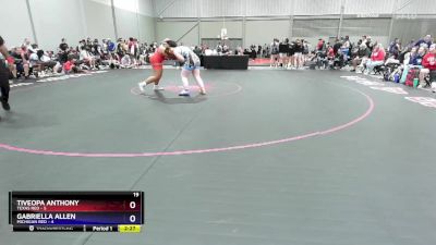 190 lbs Placement Matches (16 Team) - Tiveopa Anthony, Texas Red vs Gabriella Allen, Michigan Red