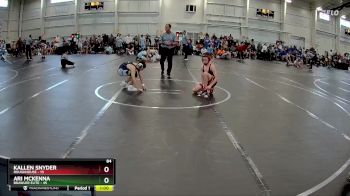 84 lbs Round 3 (8 Team) - Kallen Snyder, ROUGHHOUSE vs Ari McKenna, Brawler Elite