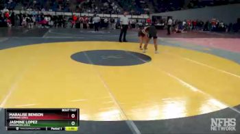 6A/5A Girls 170 Semifinal - Jasmine Lopez, Woodburn Girls vs Maralise Benson, Redmond Girls