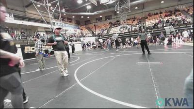 55-60 lbs Rr Rnd 3 - Alaina Bert, Midwest City Bombers Youth Wrestling Club vs Liliana Clitso, Darko Valley Wolf Pack