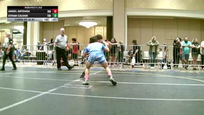 132 lbs Consi Of 32 #1 - Angel Arteaga, 208 Spartans vs Ethan Calvan, Too Much Mana