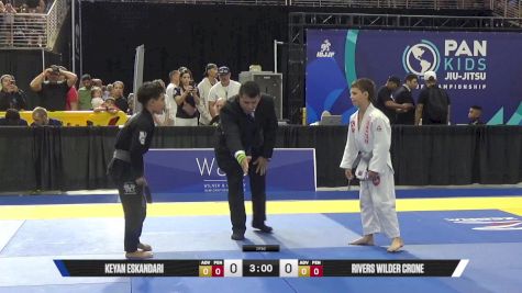 Rivers Wilder Crone vs Keyan Eskandari 2025 Pan Kids Jiu-Jitsu IBJJF Championship