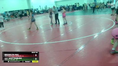 135 lbs Semis & Wb (16 Team) - Lily Whittenburg, Team STL Yellow vs Brooklyn Mau, Team Iowa Crazy Coconuts