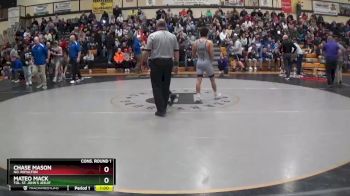 126 lbs Cons. Round 1 - Mateo Mack, Tol. St. John`s Jesuit vs Chase Mason, No. Royalton