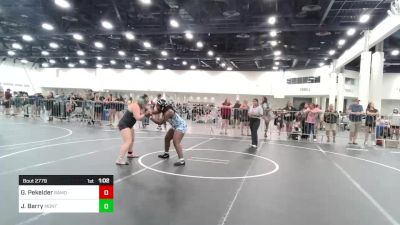 165 lbs Semifinal - Giuliana Pekelder, Ramona Dawg Pound vs Jamilah Barry, Montclair Wrestling