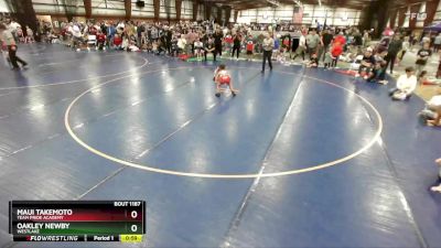 54 lbs Semifinal - Oakley Newby, Westlake vs Maui Takemoto, Team Pride Academy