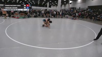 120 lbs Champ. Rd Of 16 - Angelina Gochis, SPAR Wrestling Academy vs Hannah Naccarati-Cholo, Arizona Girls Wrestling