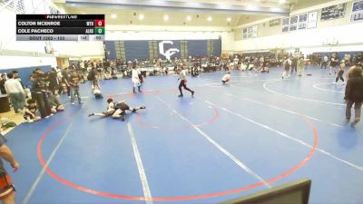 150 lbs Champ. Round 2 - Cole Pacheco, Alta Loma High School vs Colton McEnroe, West Torrance Highschool