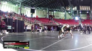 101 lbs 2nd Place Match - Avah Garrett, Nebraska Elite Wrestling Club vs Kinley Poulsen, Elkhorn Valley