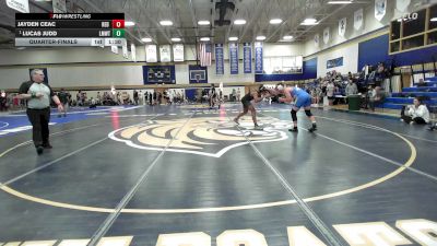 190 lbs Quarterfinal - Jayden Ceac, Red Roots Wrestling Club vs Lucas Judd, Lyman Mem/Windham Tech