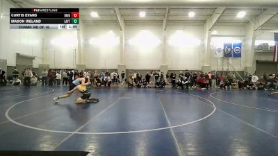 120B lbs Champ. Rd Of 16 - Curtis Evans, Union vs Mason Ireland, Layton
