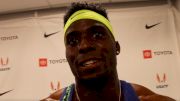 Kenny Bednarek Recaps Weird 200m Prelim, Is Being Coached By Dennis Mitchell
