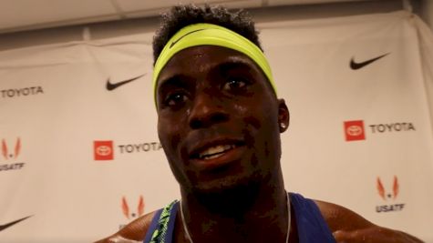 Kenny Bednarek Recaps Weird 200m Prelim, Is Being Coached By Dennis Mitchell