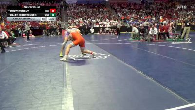 1A-190 lbs Champ. Round 2 - Drew Munson, Jesup vs Caleb Christensen, Nodaway Valley