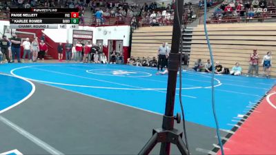 120 lbs Champ. Round 2 - Karlee Romer, Lakeland vs Paige Nellett, Portage High School