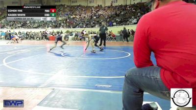 108 lbs Consi Of 64 #2 - Cohen Ivie, Ponca City vs Kagen White, Comanche MS