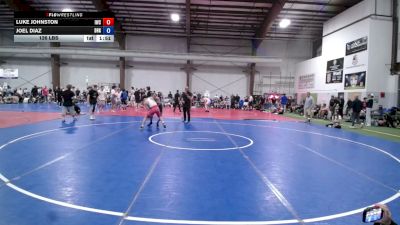 126 lbs Semifinal - Luke Johnston, Immortals - HS vs Joel Diaz, Dark Horse Black - HS