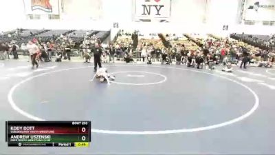 75 lbs Cons. Round 3 - Andrew Uszenski, Deep Roots Wrestling Club vs Kody Dott, Guilderland Youth Wrestling