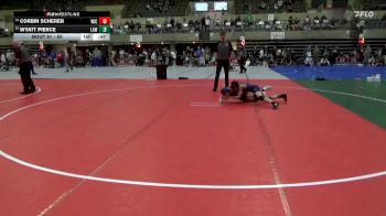 85 lbs Cons. Round 3 - Wyatt Pierce, LAW vs Corbin Scherer, Pursuit Wrestling Minnesota