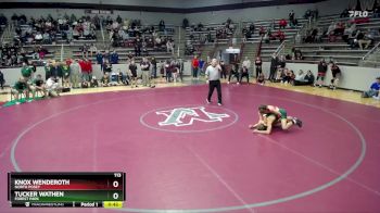 113 lbs 3rd Place Match - Tucker Wathen, Forest Park vs Knox Wenderoth, North Posey