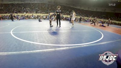 120 lbs Round Of 16 - Ryder Johnson, Cushing Tigers vs Daxton Downing, Kansas Young Guns