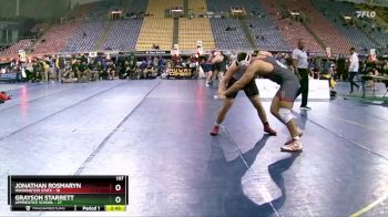 197 lbs Round 2 (8 Team) - Grayson Starrett, Apprentice School vs Jonathan Rosmaryn, Washington State