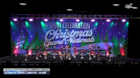 Ultimate Cheer Lubbock - BLISS [2025 L3 Senior - D2 - Small Day 2] 2025 Spirit Celebration Christmas Grand Nationals