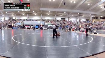 Girls 107 lbs Quarterfinal - Cora Finstad, Gibbs High School vs Saniya Hammonds, Cleveland High School